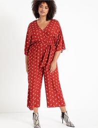 Kimono Sleeve Crop Jumpsuit