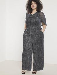 Shimmer Tiered Leg Jumpsuit