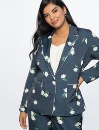 Two Button Printed Jacket