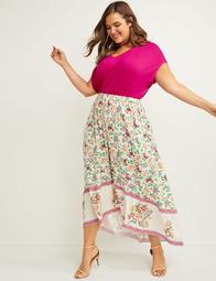 Floral Pull-On Maxi Skirt