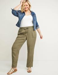 Pull-On Straight Ankle Cargo Pant