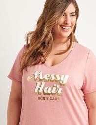 Messy Hair Don't Care Graphic Tee