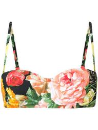 floral print bikini top