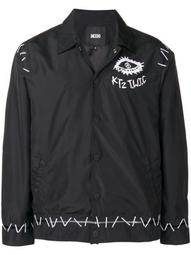 Pin embroidered coach jacket