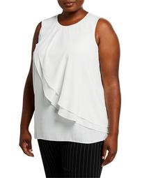 Plus Size Double Layered Blouse