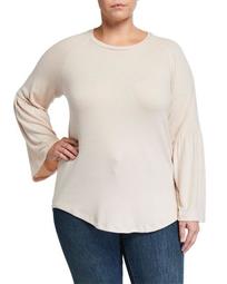 Plus Size Ophelie Cozy Wide-Sleeve Tee