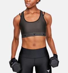 Women's Project Rock Armour® Mid Crossback Strappy Sports Bra