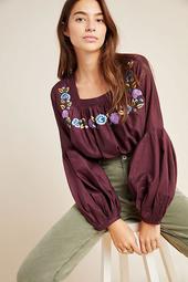 Helia Embroidered Swing Blouse