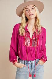 Lissa Embroidered Peasant Blouse