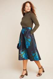 Ronette Jacquard Midi Skirt