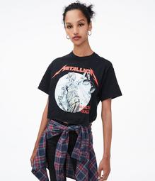 And Justice For All Metallica Cropped Graphic Tee