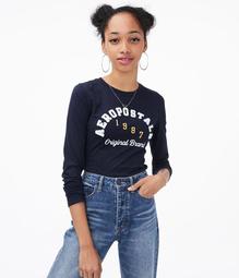 Long Sleeve Aeropostale Arch Graphic Tee