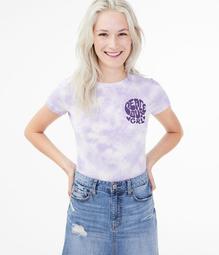Peace Out Grl Tie-Dye Graphic Tee