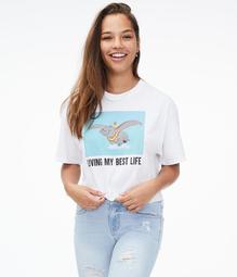 Dumbo Living My Best Life Cropped Graphic Tee