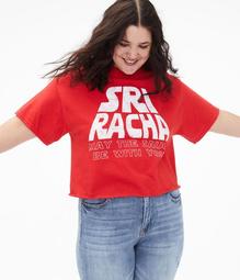 Sriracha Sauce Be With You Cropped Graphic Tee***