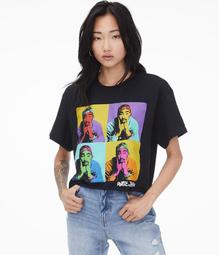 Poetic Justice Tupac Cropped Graphic Tee