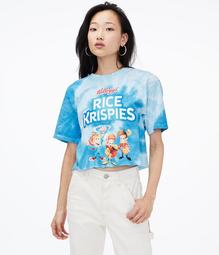 Rice Krispies Tie-Dye Cropped Graphic Tee***