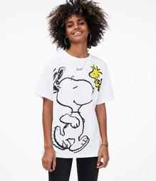 Snoopy & Woodstock Boyfriend Graphic Tee
