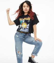 Def Leppard Cropped Graphic Tee