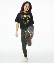 Nirvana Cropped Graphic Tee
