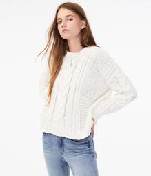 Chenille Cable Sweater