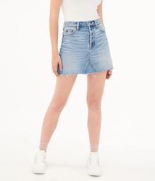 Real Denim High-Rise Mini Skirt