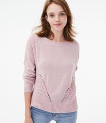 Pointelle Mix Sweater