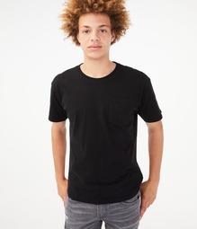 Relaxed Fit Pocket Crew Tee***