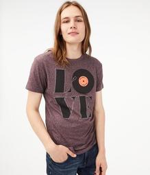 Love Record Player Graphic Tee