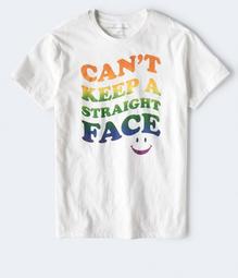 Can't Keep A Straight Face Graphic Tee
