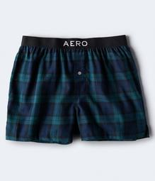 Black Watch Plaid Flannel Woven Boxers