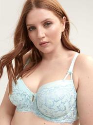 Balconette Bra with Cross-Dyed Lace - Collection Déesse
