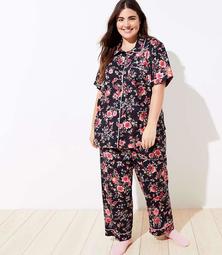 LOFT Plus Floral Pajama Set
