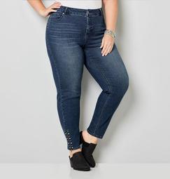 5-Pocket Skinny Jean with Studs