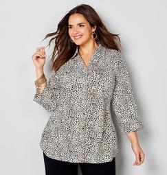 Animal Print Knit to Fit Tunic