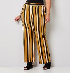 Gold and Black Stripe Pants