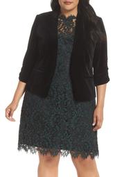 Eliza j store ruched sleeve blazer