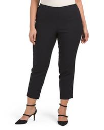 Plus Textured Super Stretch Pull On Pants