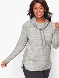 Heathered Cowlneck Pullover