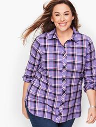 Classic Flannel Shirt - Winter Orchid Plaid