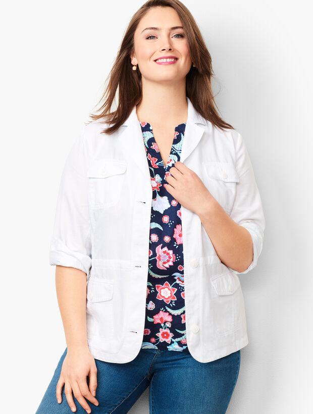 Talbots cotton clearance casual jacket