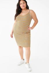 Plus Size Striped Cami Dress