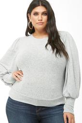 Plus Size Brushed Knit Top