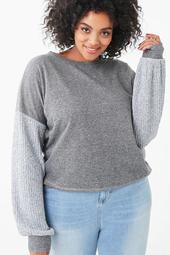 Plus Size Patternblock Sweater