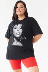Plus Size Aaliyah Concert Tee