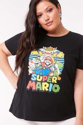 Plus Size Super Mario Graphic Tee