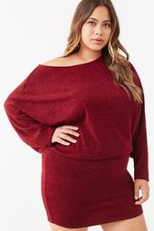 Plus Size Mini Sweater Dress