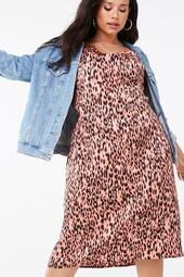 Plus Size Leopard Print Dress