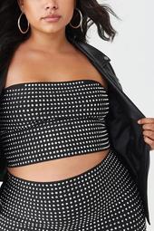 Plus Size Studded Tube Top