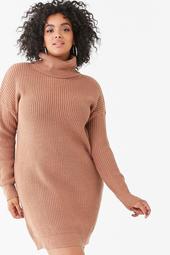 Plus Size Turtleneck Sweater Dress